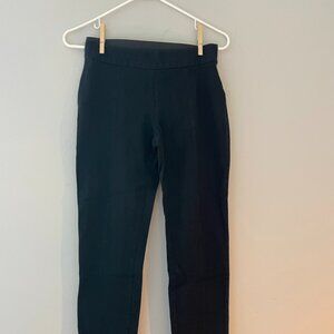 Women's Simple Elastic Waist Black Dress Pants Size 2